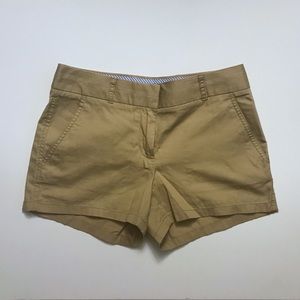 NWOT J Crew Chino 3” khaki shorts